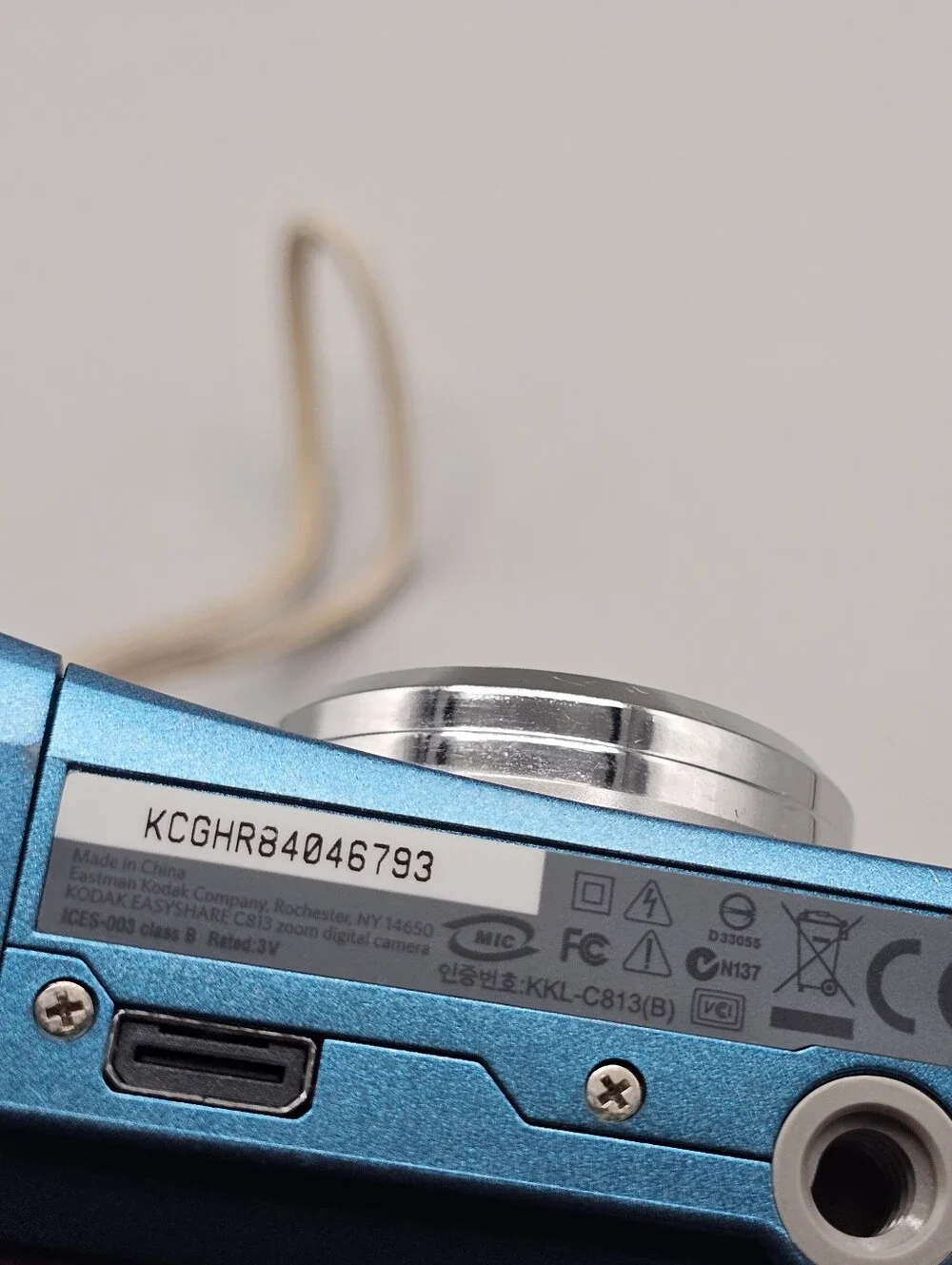 Kodak EasyShare C813 Digital Camera Blue 8.2MP 3x Optical Zoom Y2K Working w SD